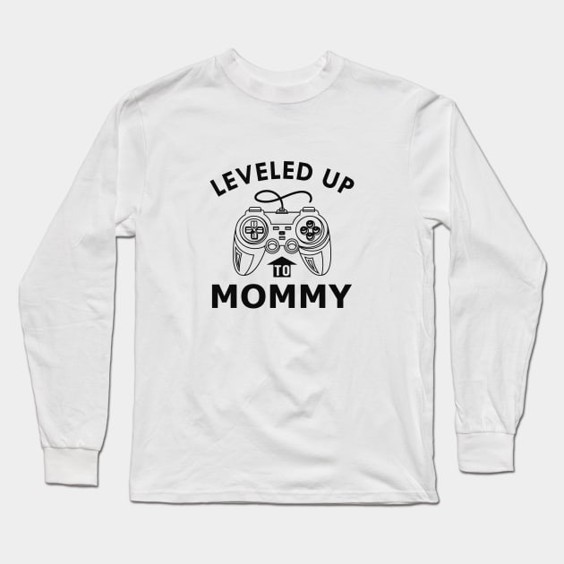 New Mommy - Leveled up to mommy Long Sleeve T-Shirt by KC Happy Shop